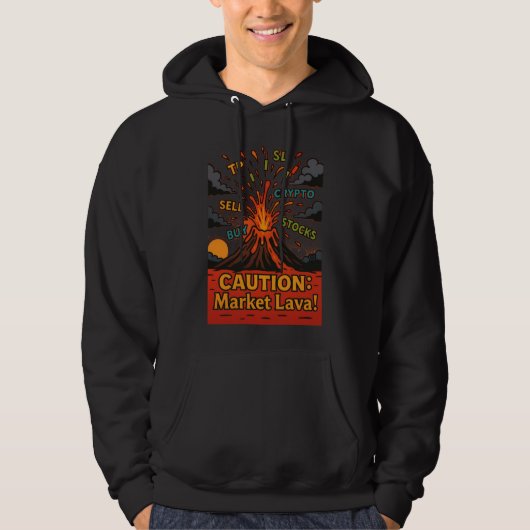 Sweat - shirt à capuche de lave de marché - Crypto (Devant)