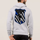 Sweat - shirt à capuche de l'insigne de chien de p (Dos)