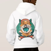 Sweat - shirt à capuche de Lion parfait (Dos)