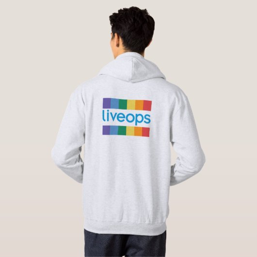 Sweat - shirt à capuche de Liveops "Pride" (Dos entier)