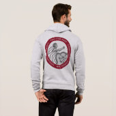 Sweat - shirt à capuche de logo (Dos entier)