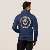 Sweat - shirt à capuche de logo 10 ans pour les in (Dos entier)