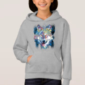 Sweat - shirt à capuche de loup bleu | Sweat - shi (Devant)