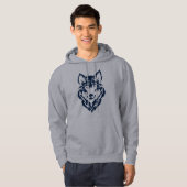 Sweat - shirt à capuche de loup masculin (Devant entier)
