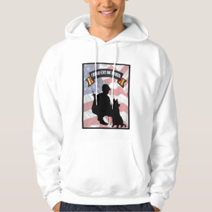 Sweat - shirt à capuche de maitre-chien de chien
