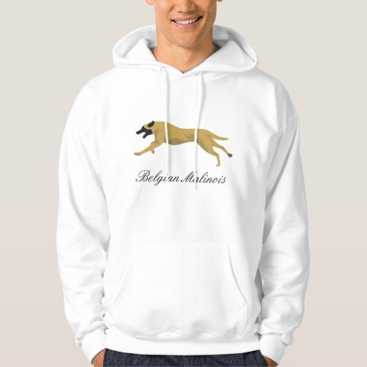 Sweat - shirt à capuche de Malinois de Belge (Devant)
