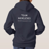 Sweat - shirt à capuche de Mercedes d'équipe (Dos)