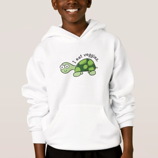 Sweat - shirt à capuche de mignonne tortue enfant  (Devant)