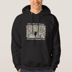 Sweat - shirt à capuche de mouton noir