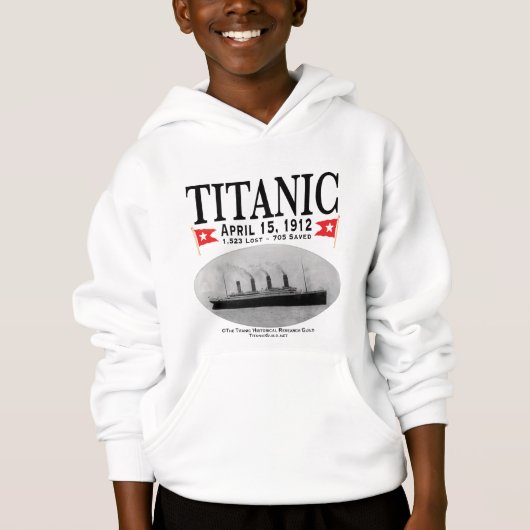 Sweat - shirt à capuche de navire fantôme Titanic (Devant)