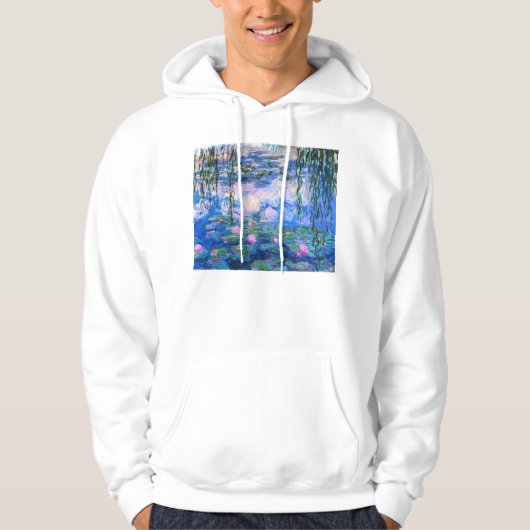 Sweat - shirt à capuche de nénuphars de Monet (Devant)