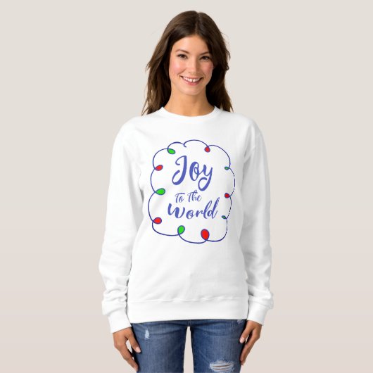 Sweat - shirt à capuche de Noël, Joie des femmes a (Devant entier)