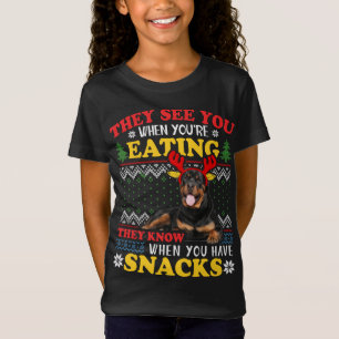 Sweat - shirt à capuche de Noël moche de Rottweile