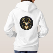 Sweat - shirt à capuche de Noël Reindeer (Dos)