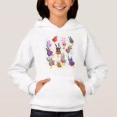 Sweat - shirt à capuche de Noël Reindees (Devant)