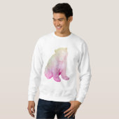 Sweat - shirt à capuche de pastel de GalaxyBear (Devant entier)