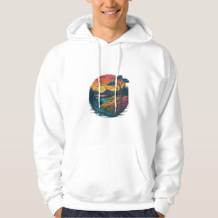 Sweat - shirt à capuche de paysage naturel paisibl