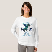 Sweat - shirt à capuche de Pegasus de licorne (Devant entier)