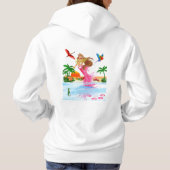Sweat - shirt à capuche de plage de sirène (Dos)