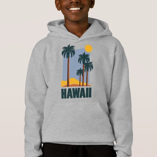 Sweat - shirt à capuche de plage Hawaii (Devant)