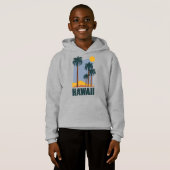 Sweat - shirt à capuche de plage Hawaii (Devant entier)