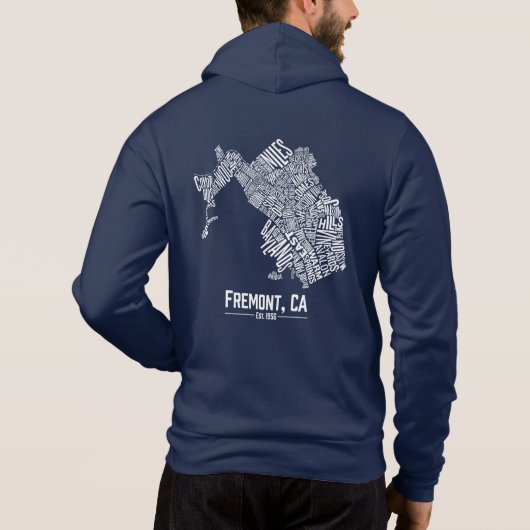 Sweat - shirt à capuche de quartier de Fremont (Dos)
