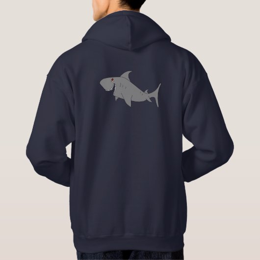 Sweat - shirt à capuche de requin (Dos)