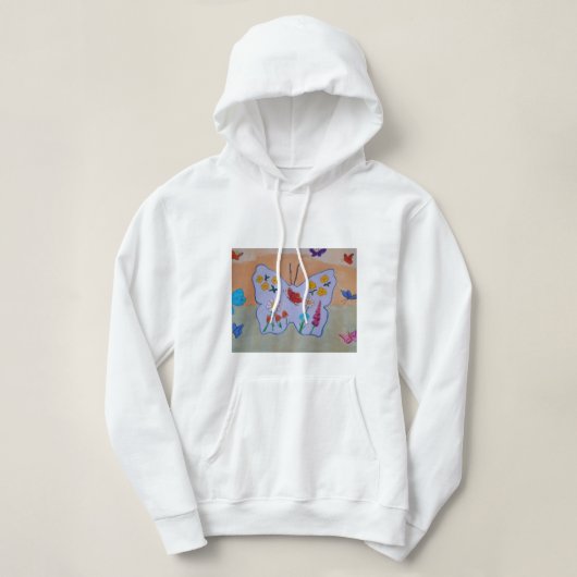 Sweat - shirt à capuche de rêve papillon (Design devant)
