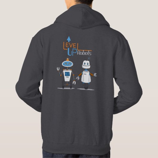 Sweat - shirt à capuche de robots de niveau supéri (Dos)