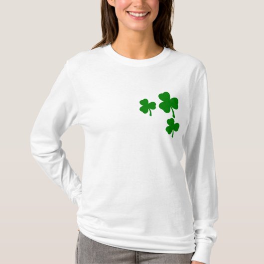 Sweat - shirt à capuche de shamrock (Devant)
