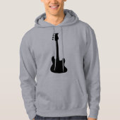 Sweat - shirt à capuche de silhouette de guitare (Devant)