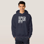 Sweat - shirt à capuche de singularité (Devant entier)