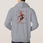 Sweat - shirt à capuche de ski de râoon (Dos)