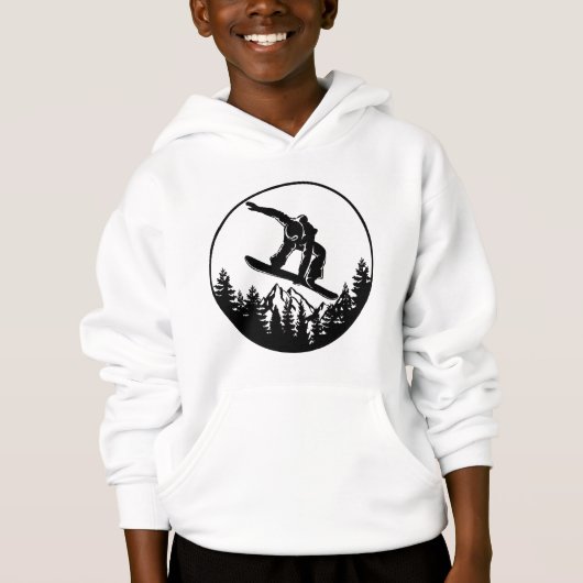 Sweat - shirt à capuche de snowboard (Devant)