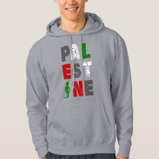 SWEAT - SHIRT À CAPUCHE de solidarité PALESTINE -  (Devant)