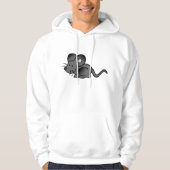 Sweat - shirt à capuche de souris de dessin (Devant)