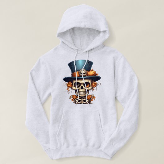 Sweat - shirt à capuche de squelette Steampunk (Design devant)