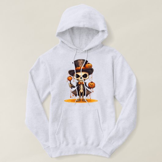 Sweat - shirt à capuche de squelette Steampunk (Design devant)