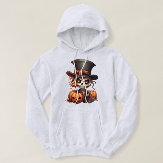 Sweat - shirt à capuche de squelette Steampunk (Design devant)