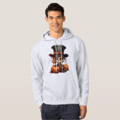 Sweat - shirt à capuche de squelette Steampunk (Devant entier)