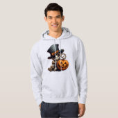 Sweat - shirt à capuche de squelette Steampunk (Devant entier)