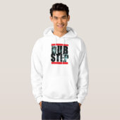 Sweat - shirt à capuche de tabagisme de crâne de (Devant entier)