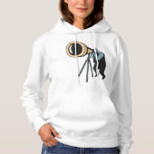Sweat - shirt à capuche de télescope pour femmes (Devant)
