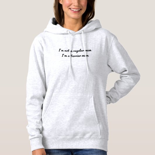 Sweat - shirt à capuche de Terrier Mum (Devant)
