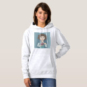 Sweat - shirt à capuche de thé à boire (Devant entier)