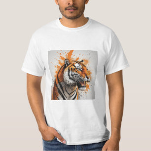 Sweat - shirt à capuche de tigre en ruée
