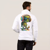 Sweat - shirt à capuche de tortue de skateboard (Dos entier)