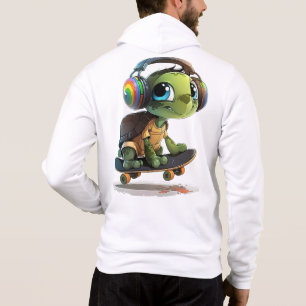 Sweat - shirt à capuche de tortue de skateboard