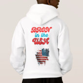 Sweat - shirt à capuche de transfert pour enfants (Dos)