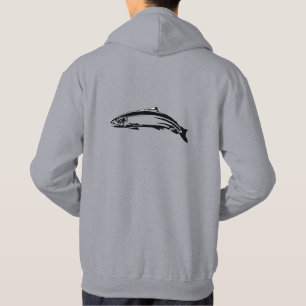Sweat - shirt à capuche de truite à tête d'acie